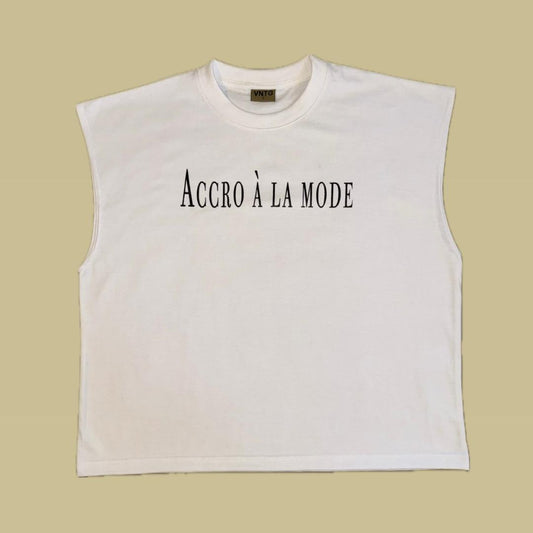 "Addicted To Fashion" Sleeveless Tee